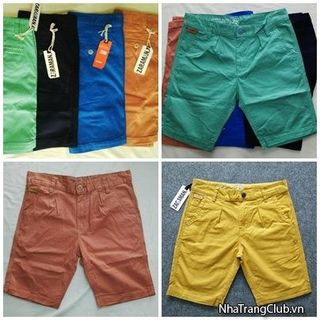 Quần short nam nhieu mau