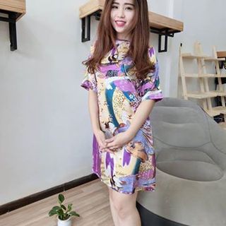 Chuyên sỉ -d2526 - đầm suông công - 95k tâm -xưởng chuyên sỉ giá sỉ