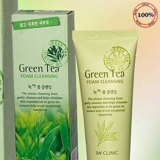 Sữa rửa mặt trà xanh 3w mẫu mới