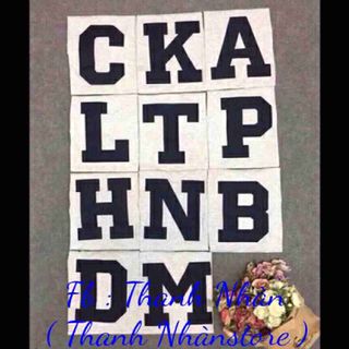 Áo thun 24 chữ cái