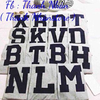 Áo thun 24 chữ cái
