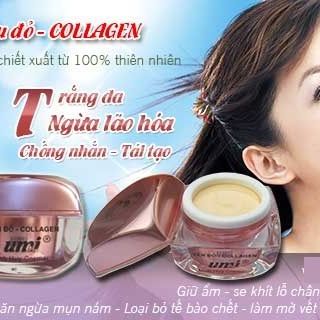 Kem mụn umi yến đỏ colage