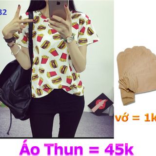 V332 áo thun cotton - size ml