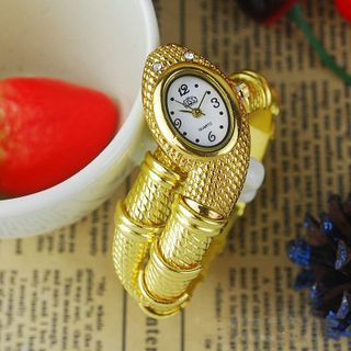 Đồng hồ nữ kết hợp vòng tay hình rắn sang trọng dhk010
