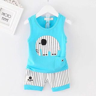A22669 - 17/3 bộ voi áo thêu đắp quần in thắmsize 1-8