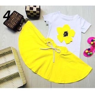 A22825 - 19/3 littlemon bộ váy có chip thun xòe in bông hoa nổisize 1-8