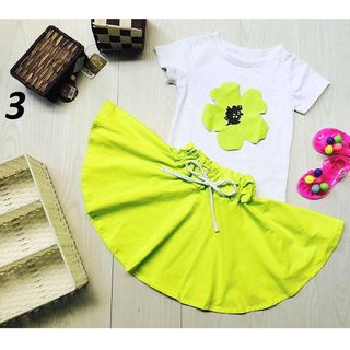 A22825 - 19/3 littlemon bộ váy có chip thun xòe in bông hoa nổisize 1-8