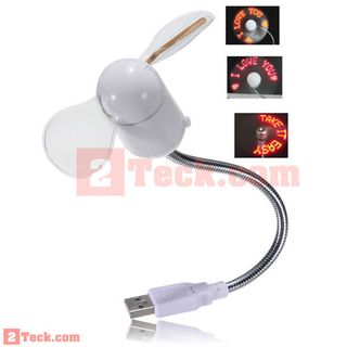 Quạt đèn led tạo chữ theo ý muốn