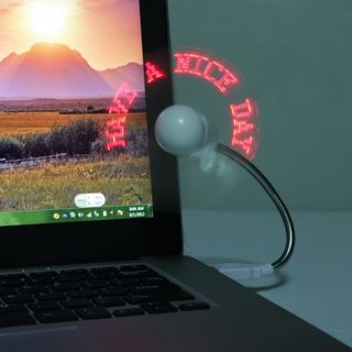 Quạt đèn led tạo chữ theo ý muốn