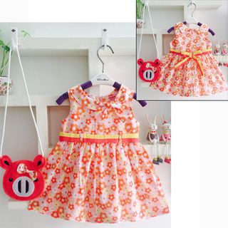 A23117 - đầm kate bông kèm túi oshkoshsize 1-8