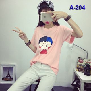 Áo thun in hình hoạt hình cute