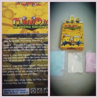 Xà phồng nhuộm da minion