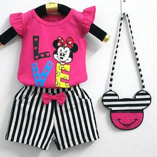 A23270 - bộ bg thêu mickey quần sọc visco kèm túisize 1-8