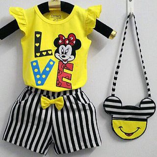 A23270 - bộ bg thêu mickey quần sọc visco kèm túisize 1-8