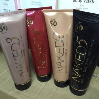 Dưỡng body chống nắng naked 50spf