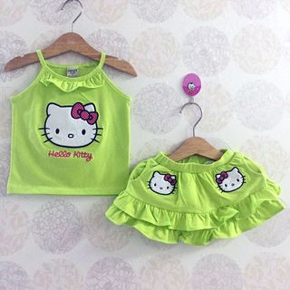 A23343 - bộ váy áo dây thêu kitty váy có chipsize 1-7 giá sỉ