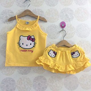 A23343 - bộ váy áo dây thêu kitty váy có chipsize 1-7