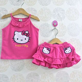 A23343 - bộ váy áo dây thêu kitty váy có chipsize 1-7