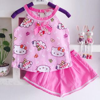 A23348 - bộ bé gái kate kitty cổ yếm viền ren oshkoshsize 1-8