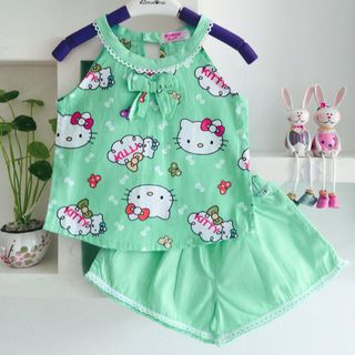 A23348 - bộ bé gái kate kitty cổ yếm viền ren oshkoshsize 1-8