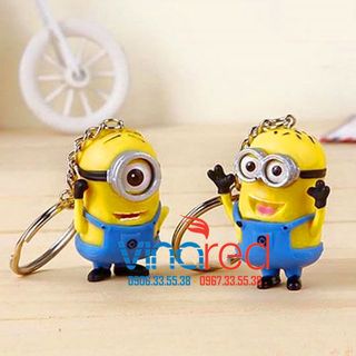 Móc khóa minion kêu i love you có đèn led
