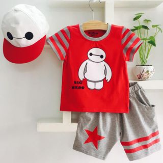 A23486 - bộ big hero nón kaki hiphop hình thêu oshkoshsize 1-8