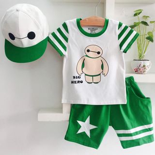 A23486 - bộ big hero nón kaki hiphop hình thêu oshkoshsize 1-8