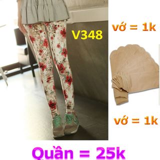 V348 - quần legging nhung