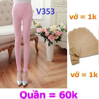 V356- quần phối ren - size m-l-xl