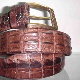 Thắt lưng nam da cá sấu