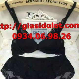 Giá sỉ đồ lót nữ vic phối ren màu đen