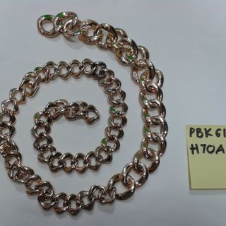 Dây nịch thời trang nữ dạng xích màu vàng 18k