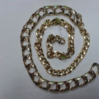Dây nịch thời trang nữ dạng xích màu vàng 24k