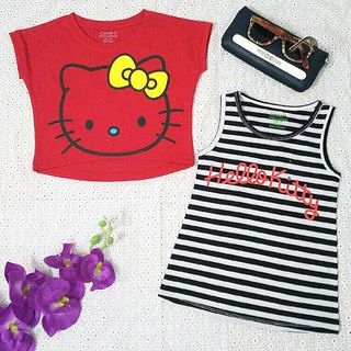 A23659 - đầm thun kèm áo khoác kittysize 1-8