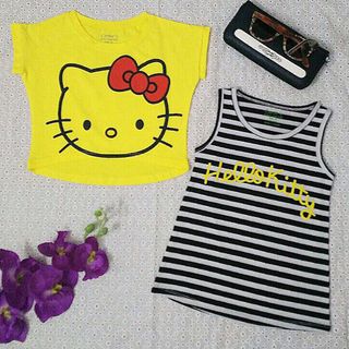 A23659 - đầm thun kèm áo khoác kittysize 1-8