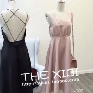 Đầm dây trễ lưng ★ giá 205000₫ ★ màu sắc màu như hình ★ free size