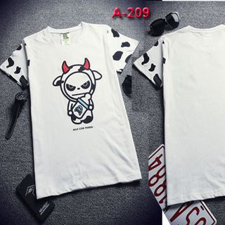 Ao thun nu in gau panda bieu cam