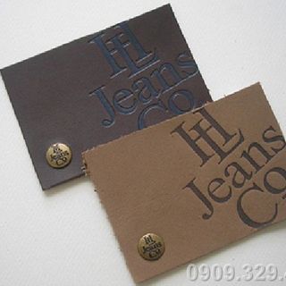 Nơi sản giá rẻ nhãn mác da quần jeansmác da nhãn da mạc daleather labels