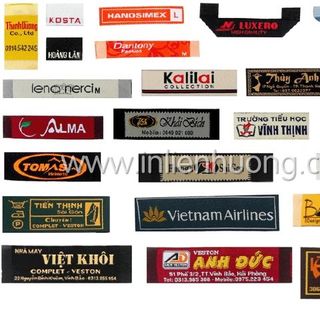 Nhãn mác quần áo clothing labels nhãn dệt mác dệt nhãn in satin
