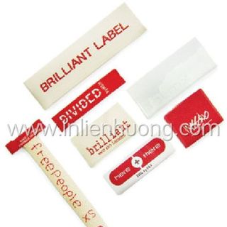 Nhãn mác quần áo clothing labels nhãn dệt mác dệt nhãn in satin