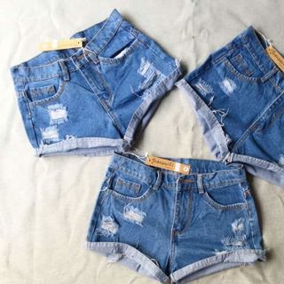 Quần short jean nữ