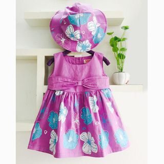 A23897 - đầm kate in bông nón rộng vành oshkoshsize 1-8