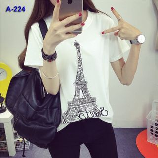 Áo thun nữ hình tháp a224 giá