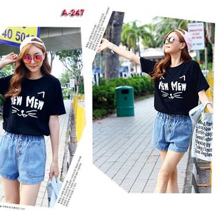Áo thun nữ hình tháp a224 giá