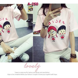 Ao thun nu nhieu mickey