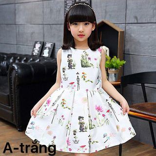 A24023 - 17/4 goldbb đầm phi xếp ly lót katesize 1-8