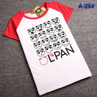 Ao thun nu raplan in co gai doi non arale