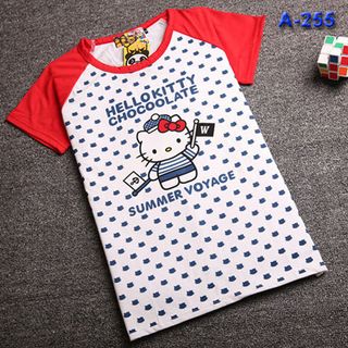 Ao thun nu raplan in co gai doi non arale