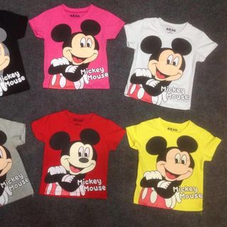 Áo cotton mickey cho mẹ và bé