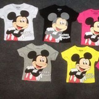Áo cotton mickey cho mẹ và bé